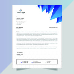 Obraz premium Business Corporate Letterhead Design Template, Abstract vector Illustration.