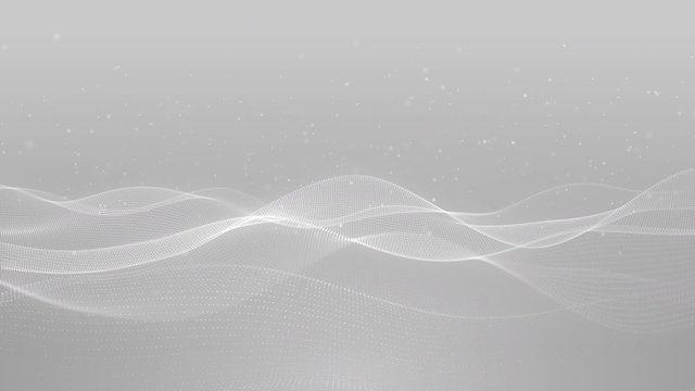 light white silver wave beautiful particle background business corporate digital wave shiny surface