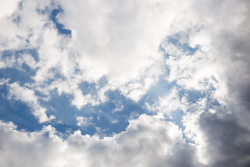 blue sky with clouds
