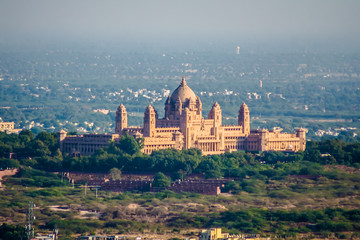 Fototapeta na wymiar Taj Umaid bhawan palace jodhpur is a magnificent piece of Rajasthan’s heritage 