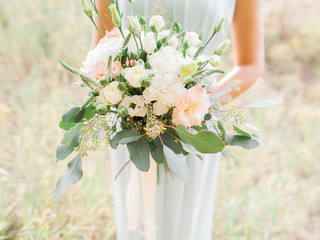 bouquet of flowers in a hand