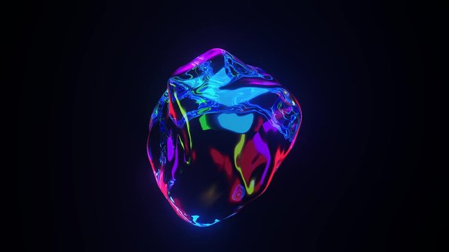 Abstract iridescent blob - loop