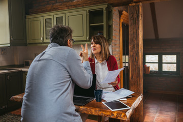 Making banking transactions from the comfort of home