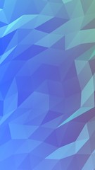 Abstract triangle geometrical blue background. Geometric origami style with gradient. 3D illustration