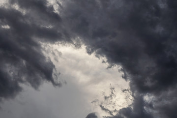 Heaven, Epic Dramatic Storm sky, dark grey clouds background texture, thunderstorm, tornado