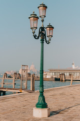 The beautiful, sunny streets of Venice, ancient buildings, canals and roofs
