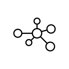Molecule Icon Design Vector Template