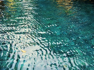 The Abstract pattern formed by water in the swimming pool