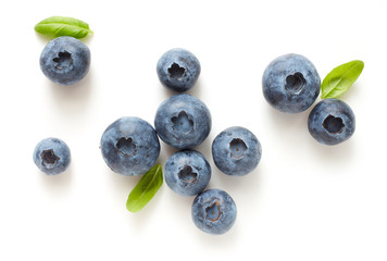 fresh ripe blueberries