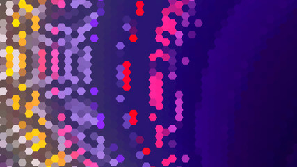 Hexagon colorful background 16:9