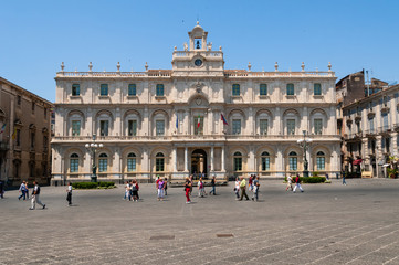 Obraz premium Catania, Palazzo Centrale dell'Università