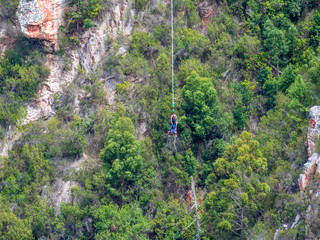 Bungy jumping Sports in South Africa in Canyon