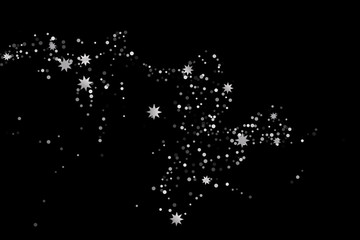 Silver glitter confetti.