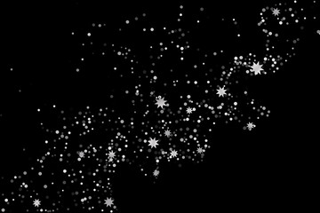 Silver glitter confetti.