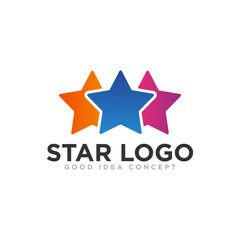 Obraz premium Star Logo Icon Design Vector