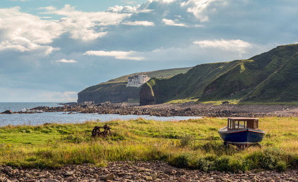 Looking down the Caithness coastline from Dunbeath