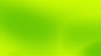 Dots halftone green color pattern gradient texture with technology digital background. Dots pop art comics with nature graphic design.
