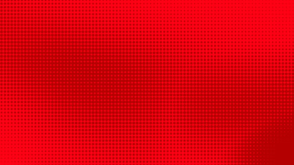 Fototapeta na wymiar Dots halftone red color pattern gradient texture with technology digital background. Dots pop art comics with summer background.