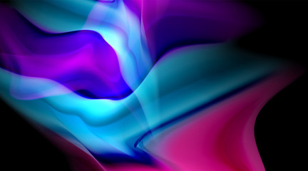 Liquid colors fluid gradients on black background