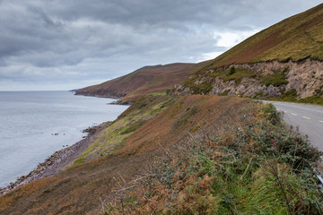 Irish Road by the Atlantic Ocean