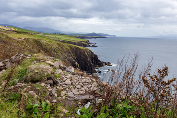 Naklejka premium A Coastline in Ireland on the Atlantic