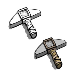 drawing ancient hammer artifact