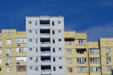 Modern residential area in Kiev. Exterior.