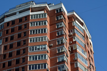 Fototapeta premium Modern residential area in Kiev. Exterior. 