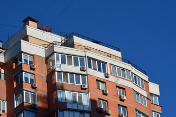 Modern residential area in Kiev. Exterior. 