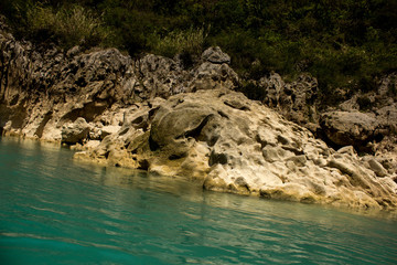 Shore river turquoise water