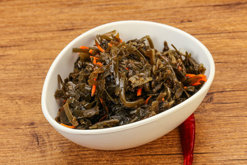 Seaweed cabbage with carrot and sesame