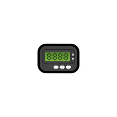 Pager Vector Icon. Message Isolated Emoji, Emoticon Illustration	