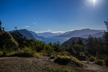 Mountains in the morning