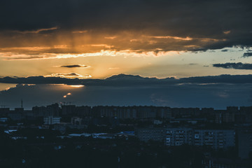 sunset over Krasnodar