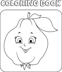 Vegetables and Fruits coloring book