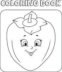Vegetables and Fruits coloring book