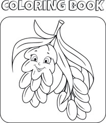 Vegetables and Fruits coloring book