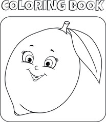 Vegetables and Fruits coloring book