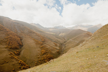 Obraz premium landscape with mountains and clouds, Georgia