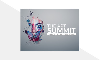 Summit Banner Design, Art Poster Design