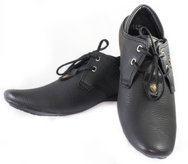 black leather shoes formal ware