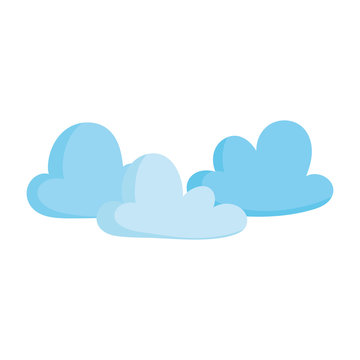 weather climate clouds isolated icon design