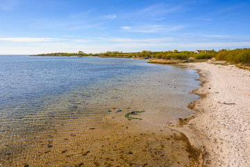 Baltic coast in Jastarnia village on Hel Peninsula in Poland.