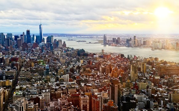 New york city sunset skyline © Camilo Herrera Photo