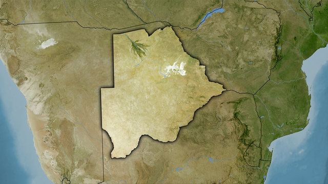 Botswana, satellite B - dark glow