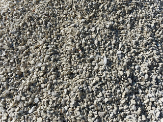 White coarse gravel texture. Abstract stone background.