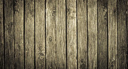 Brown floor made of wood with old texture and most weathered surface