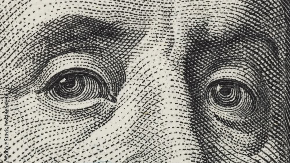 Wall mural currency stop motion animation. different world money bill macro view. digits face value close up. w