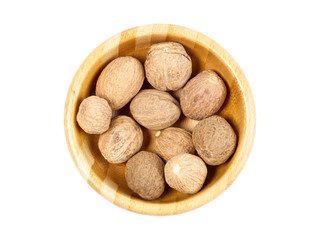 nutmeg isolated on white
