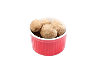 nutmeg isolated on white